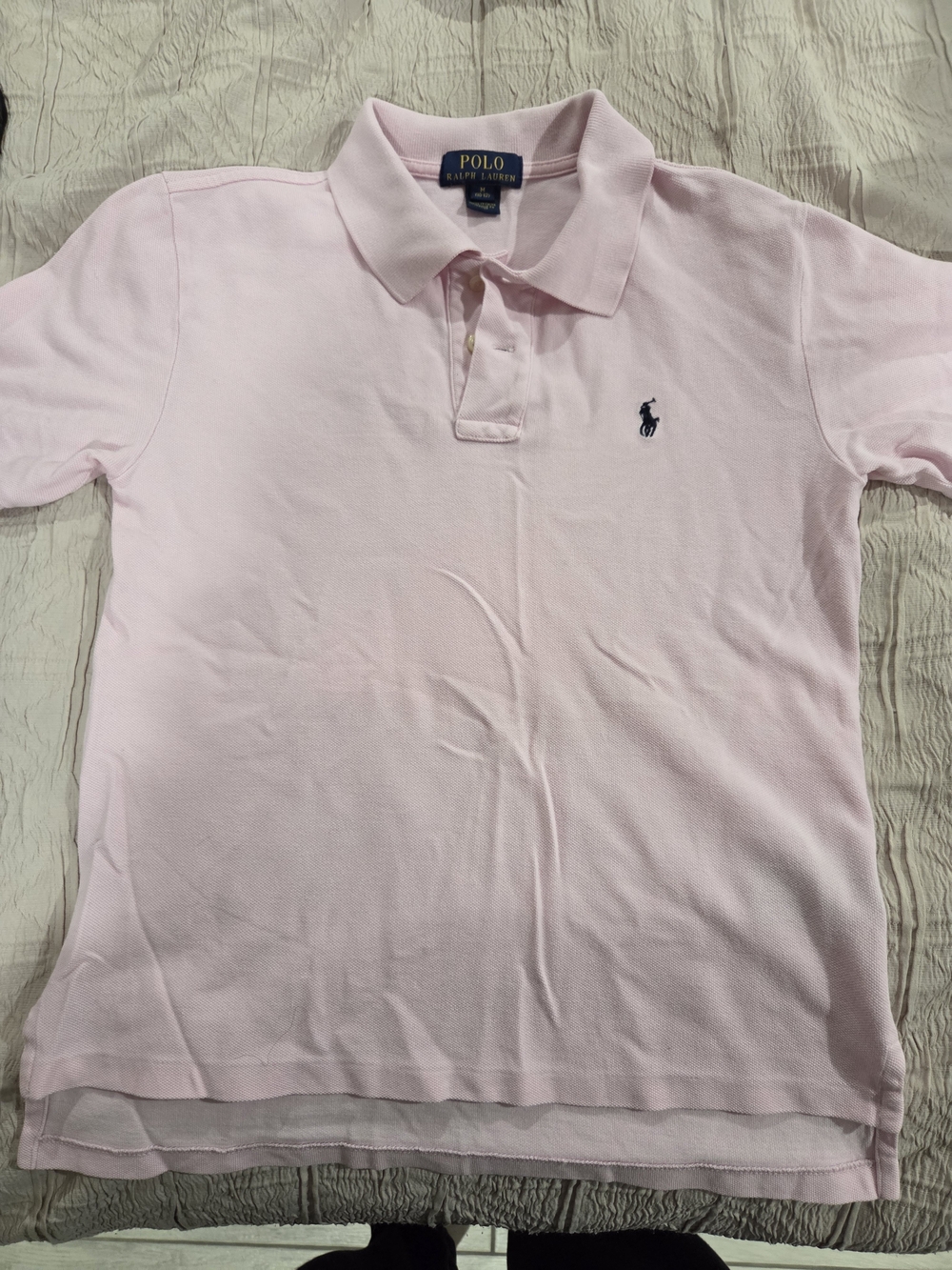 Polo by Ralph Lauren Kids Polo Shirt Pink with Navy Logo